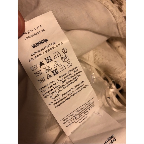 VALENTINO RUNWAY COTTON LACE DRESS IT 38 - Picture 7 of 8